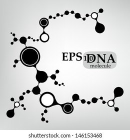 DNA molecule structure background. eps10 vector illustration 