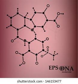 DNA molecule structure background. eps10 vector illustration 