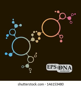 DNA molecule structure background. eps10 vector illustration 