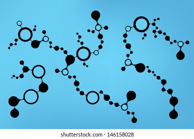 DNA molecule structure background. eps10 vector illustration