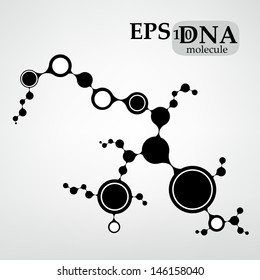 DNA molecule structure background. eps10 vector illustration