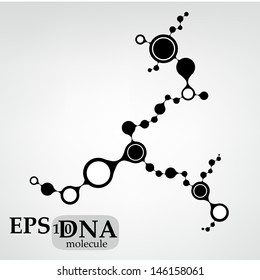 DNA molecule structure background. eps10 vector illustration