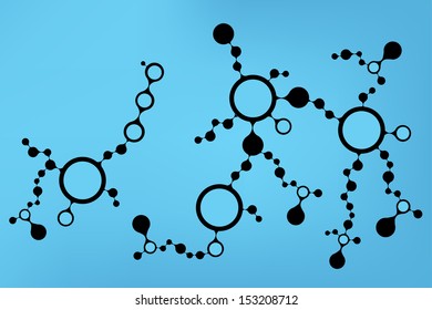 DNA molecule structure background. eps10 vector illustration 