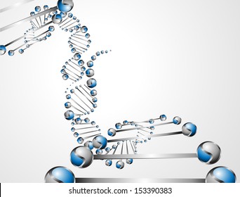DNA molecule structure background. eps10 vector illustration 