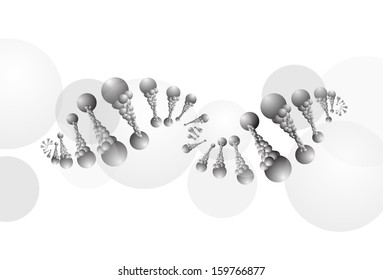 DNA molecule structure background. eps10 vector illustration