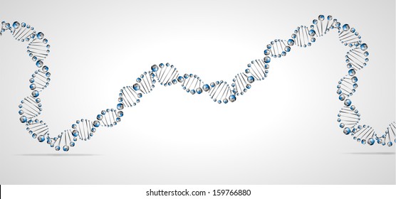 DNA molecule structure background. eps10 vector illustration