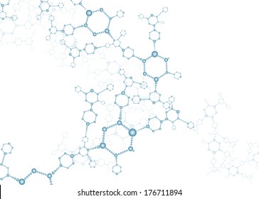 DNA Molecule Structure Background. Eps10 Vector Illustration