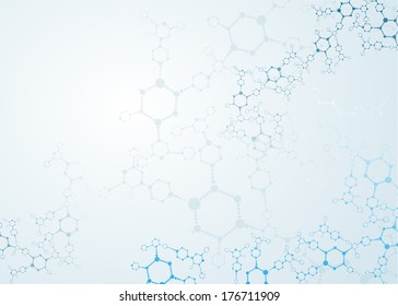DNA molecule structure background  eps10 vector illustration