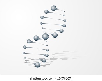 DNA molecule structure background. eps10 vector illustration