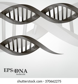 DNA molecule structure background. Science and biotechnology organic design. EPS10