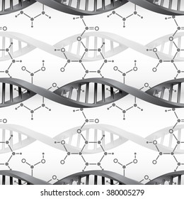 DNA molecule structure background. Science and biotechnology organic design. EPS10 