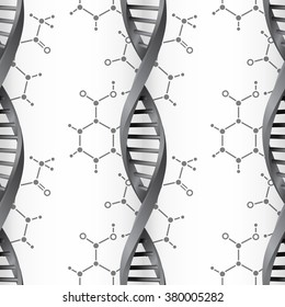DNA molecule structure background. Science and biotechnology organic design. EPS10 