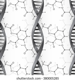 DNA molecule structure background. Science and biotechnology organic design. EPS10 