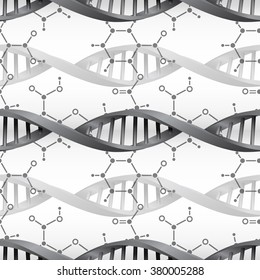 DNA molecule structure background. Science and biotechnology organic design. EPS10 
