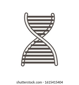 dna molecule structure isolated icon vector illustration design