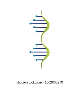 estructura de molécula dna diseño de ilustración de vectores aislados