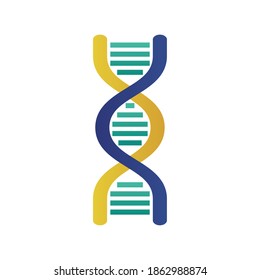 dna molecule structure isolated icon vector illustration design
