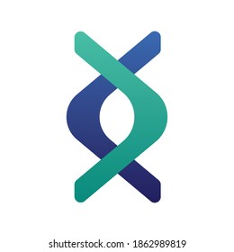 dna molecule structure isolated icon vector illustration design