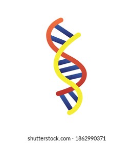 dna molecule structure isolated icon vector illustration design