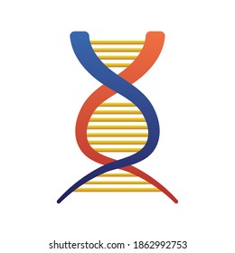 dna molecule structure isolated icon vector illustration design