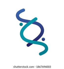 dna molecule structure isolated icon vector illustration design