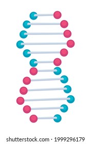 dna molecule structure particle icon