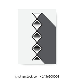 DNA molecule structure symbol vector