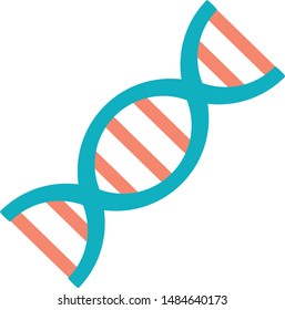 DNA molecule trendy icon on white background for web graphic