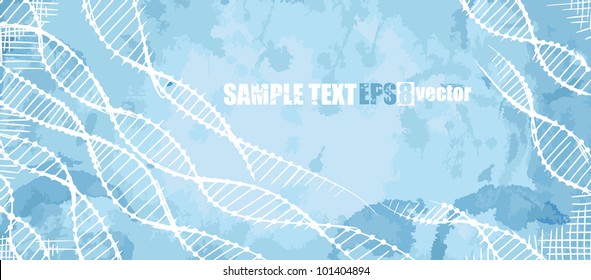 DNA. Molecule. Vector illustration. Eps 8.