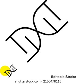 DNA Molecule Vector Line Icon