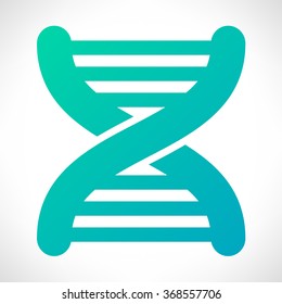 DNA and molecule vector symbol.