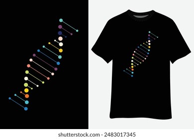 DNA Molecule Word Cloud Biology Science T-Shirt
