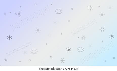 DNA molecules for Hi-tec interface white abstract digital technology ,vector illustration