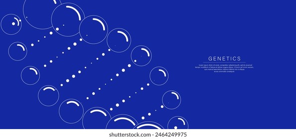 DNA molecules. Simple Dna structure form flat design. Vector illustration