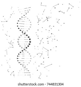DNA molecules. Vector illustration