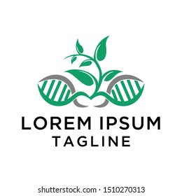 DNA Nature Logo Design Template