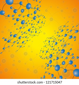 DNA on a bright background