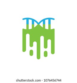 Dna Paint Logo Icon Design