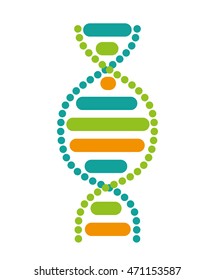 dna particle isolated icon vector illustration design