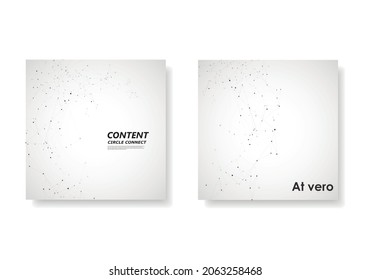 DNA pattern book brochure template. Art cover booklet and magazine. Connected dots and linesModern futuristic vector for brochure cover in A4 size