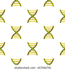 DNA pattern seamless background in flat style repeat vector illustration