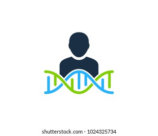 Dna People Icon Logo Design Element