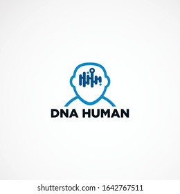 DNA people logo design concept, element, icon, and template for business