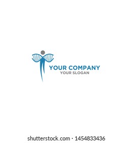 DNA People Logo Design Vector