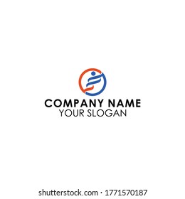 DNA and People Logo Template Design Vector, Emblem, Concept Design, Creative Symbol, Icon