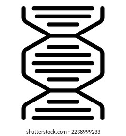 Dna plant control icon outline vector. Digital future. Food sensor
