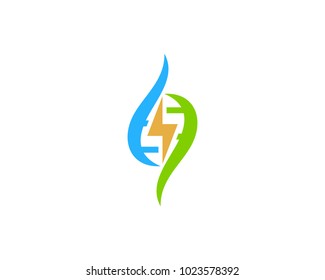 Dna Power Icon Logo Design Element