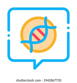 problema de adn aterosclerosis, vector de icono de color molécula. problema de adn aterosclerosis, signo molécula. ilustración de símbolo aislado