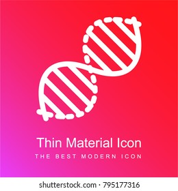 Dna red and pink gradient material white icon minimal design