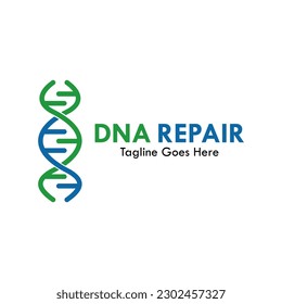 DNA repair design logo template illustration